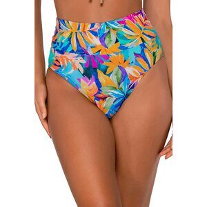 Sunsets Alegria Fold-Over High-Waist Bikini Bottom L, Alegria